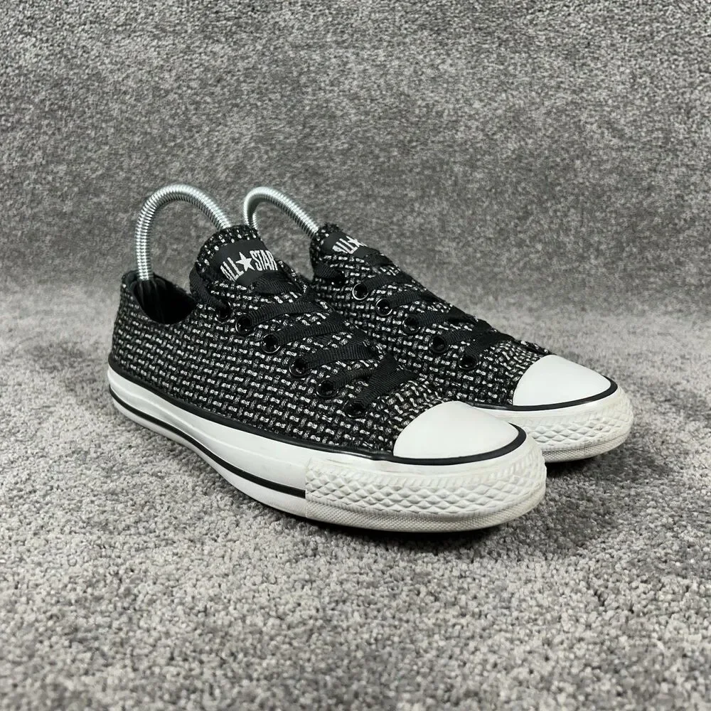 Converse Chuck Taylor All Star Hex Jacquard OX 119121F Women’s Sz 7 Black Shoes